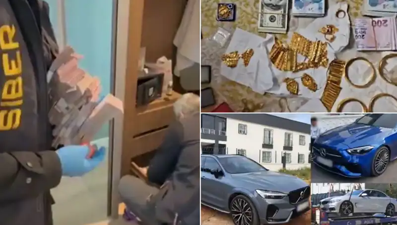 Türkiye Genelinde Eş Zamanlı Operasyon: 568 Gözaltı, Altınlar ve Lüks Araçlar Ele Geçirildi