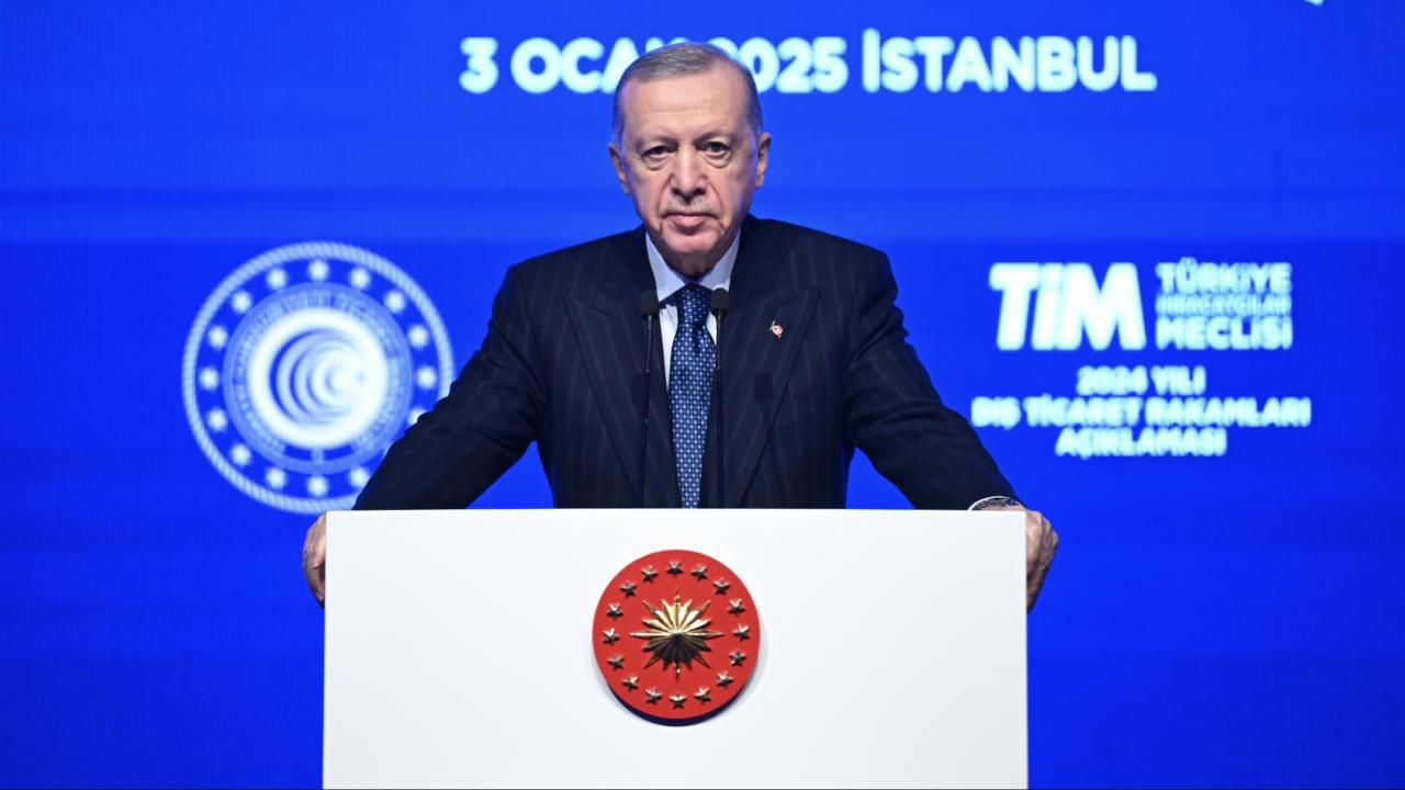 Cumhurbaşkanı Erdoğan: Türkiye'nin 2024 yılı ihracatı rekor seviyede