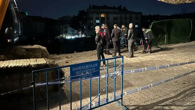 İstanbul’da İnşaat Çalışması Sırasında Zeminin Çökmesi Korkuttu