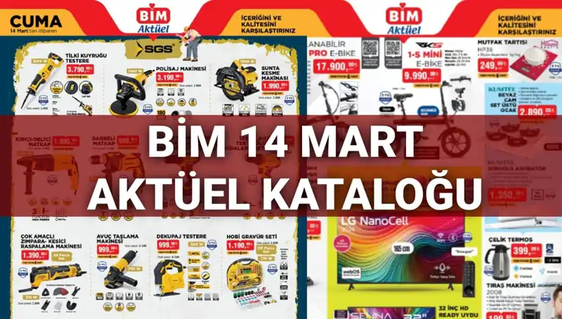 BİM 14 Mart Cuma Aktüel Kataloğunda Neler Var? Kaçırmayın!