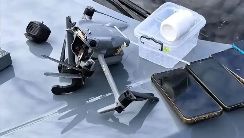 Uyuşturucu Sevkıyatı Yapan Drone, Güvenlik Güçleri Tarafından Düşürüldü