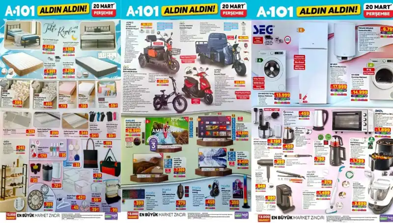 A101 Aktüel Kataloğu 20 Mart’ta Şımartıyor: Yeni Ürünler İle Beklentileri Aşıyor