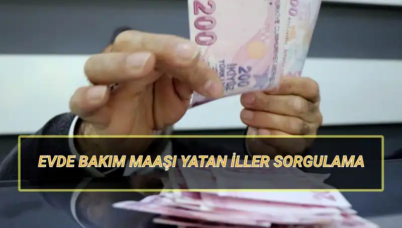 Nisan 2025 Evde Bakım Maaşları Yatan İllerde Sorgulama Detayları